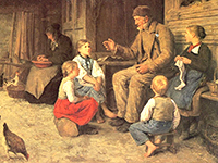 albert anker grossvater erzaehlt eine geschichte s