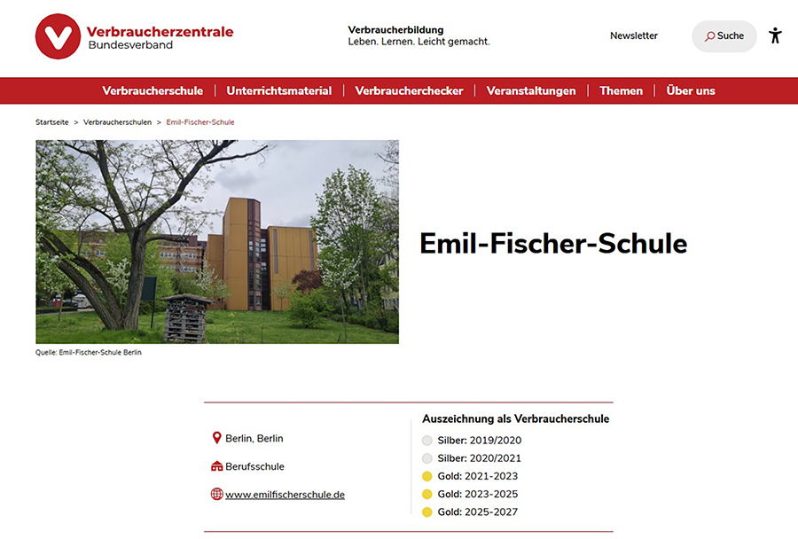 verbraucherschule homepage s